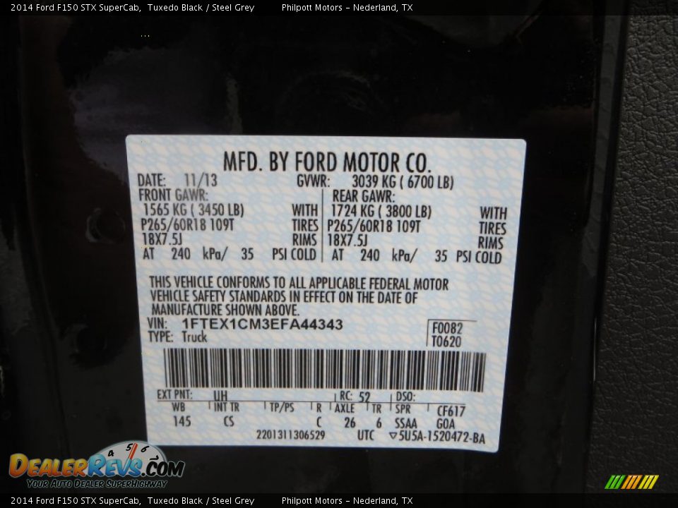 2014 Ford F150 STX SuperCab Tuxedo Black / Steel Grey Photo #34
