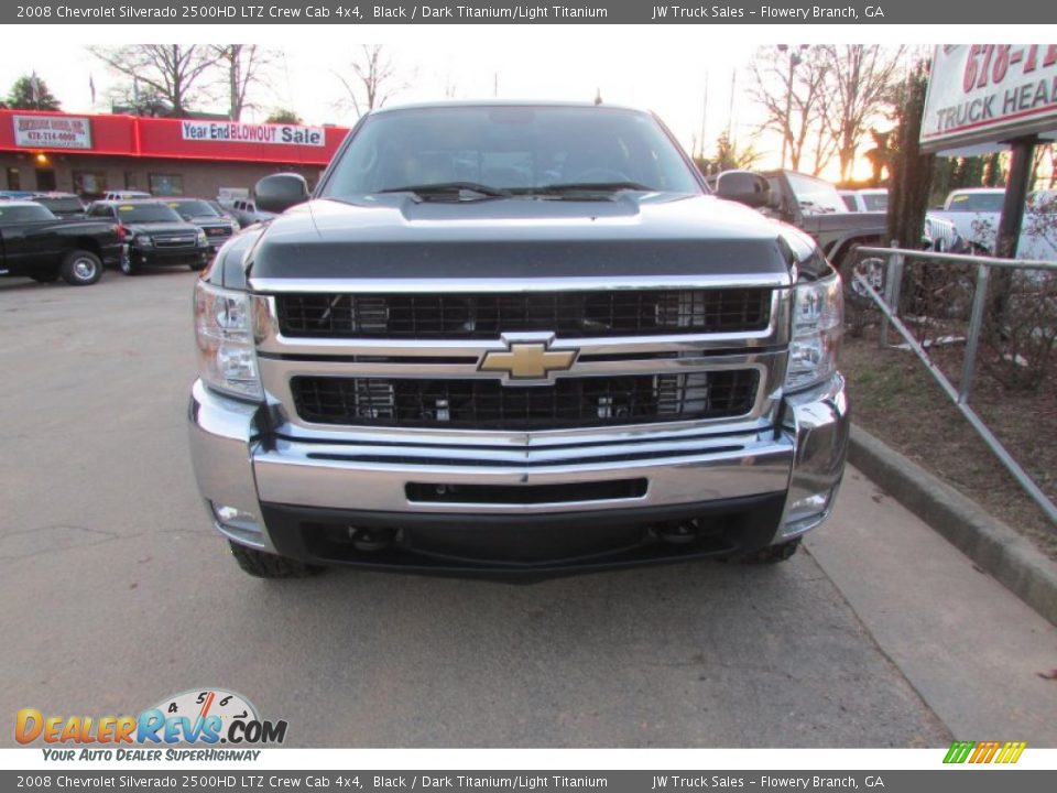 2008 Chevrolet Silverado 2500HD LTZ Crew Cab 4x4 Black / Dark Titanium/Light Titanium Photo #13