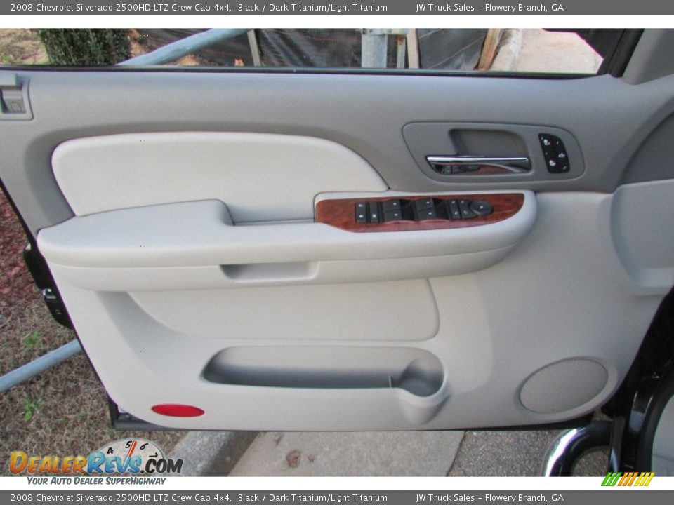 2008 Chevrolet Silverado 2500HD LTZ Crew Cab 4x4 Black / Dark Titanium/Light Titanium Photo #14