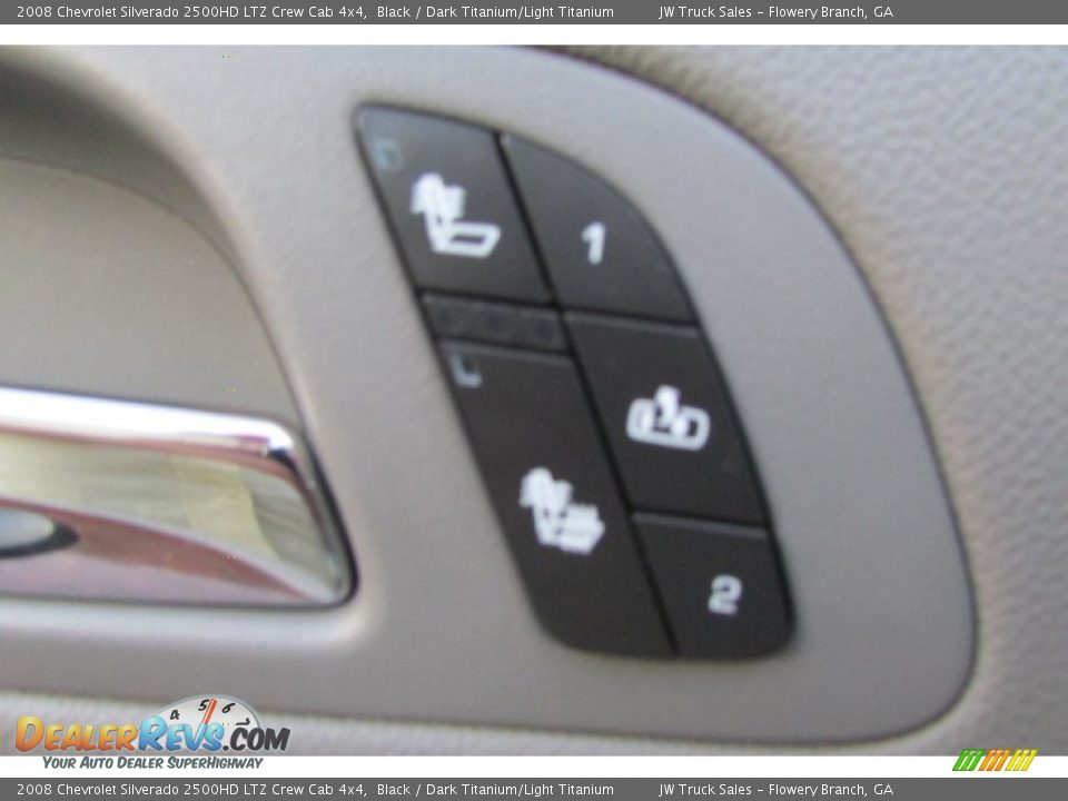 2008 Chevrolet Silverado 2500HD LTZ Crew Cab 4x4 Black / Dark Titanium/Light Titanium Photo #15