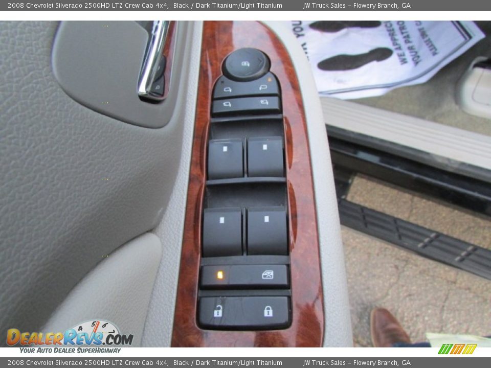 2008 Chevrolet Silverado 2500HD LTZ Crew Cab 4x4 Black / Dark Titanium/Light Titanium Photo #16