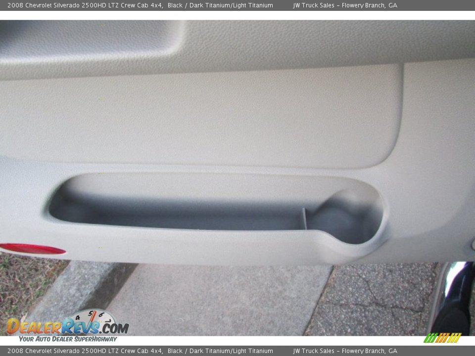 2008 Chevrolet Silverado 2500HD LTZ Crew Cab 4x4 Black / Dark Titanium/Light Titanium Photo #17