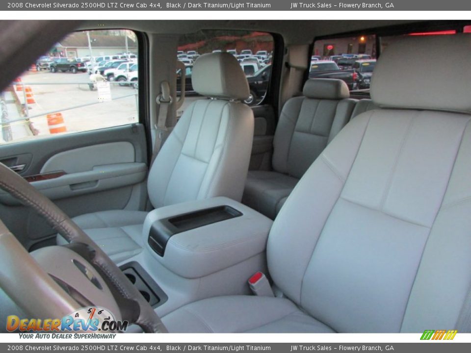 2008 Chevrolet Silverado 2500HD LTZ Crew Cab 4x4 Black / Dark Titanium/Light Titanium Photo #18