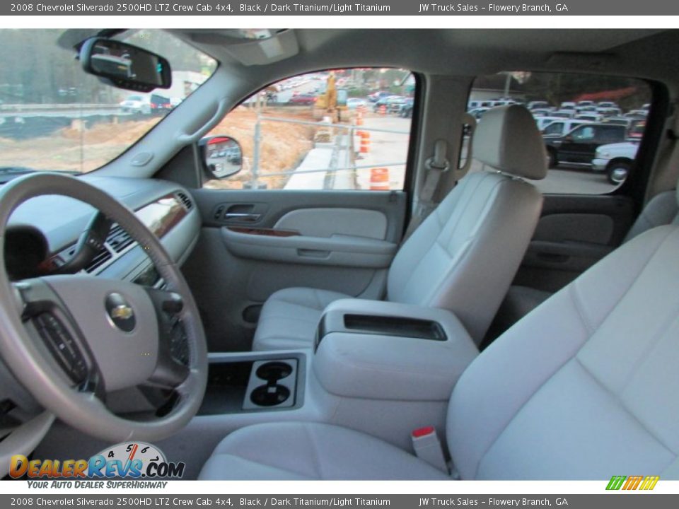 2008 Chevrolet Silverado 2500HD LTZ Crew Cab 4x4 Black / Dark Titanium/Light Titanium Photo #19