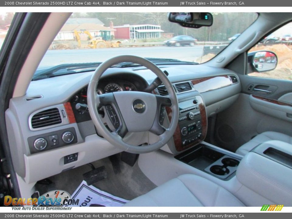 2008 Chevrolet Silverado 2500HD LTZ Crew Cab 4x4 Black / Dark Titanium/Light Titanium Photo #20