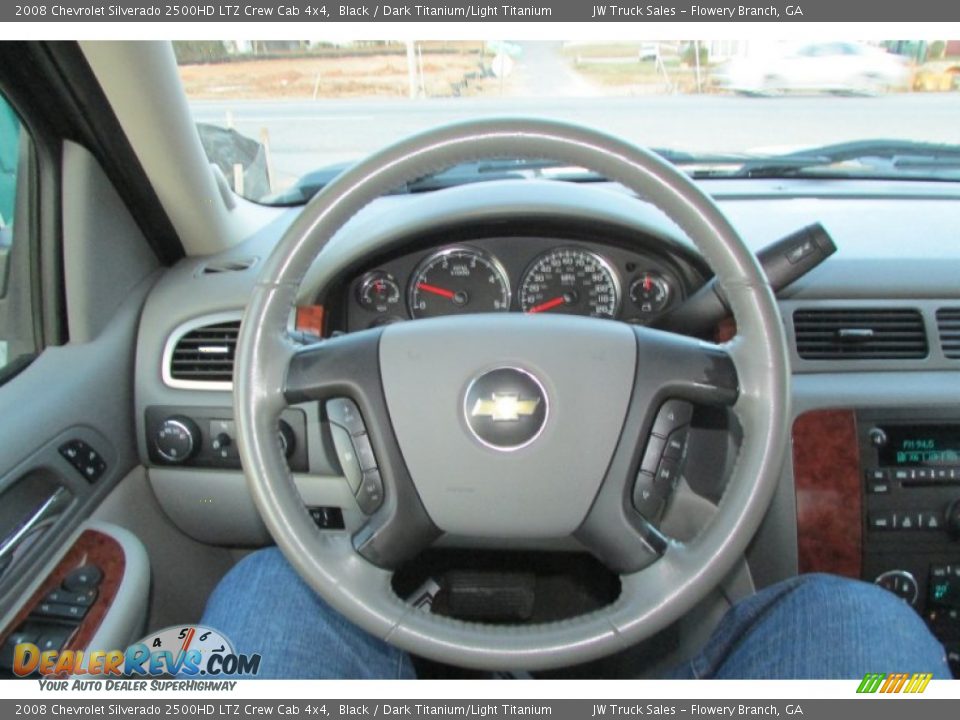 2008 Chevrolet Silverado 2500HD LTZ Crew Cab 4x4 Black / Dark Titanium/Light Titanium Photo #23