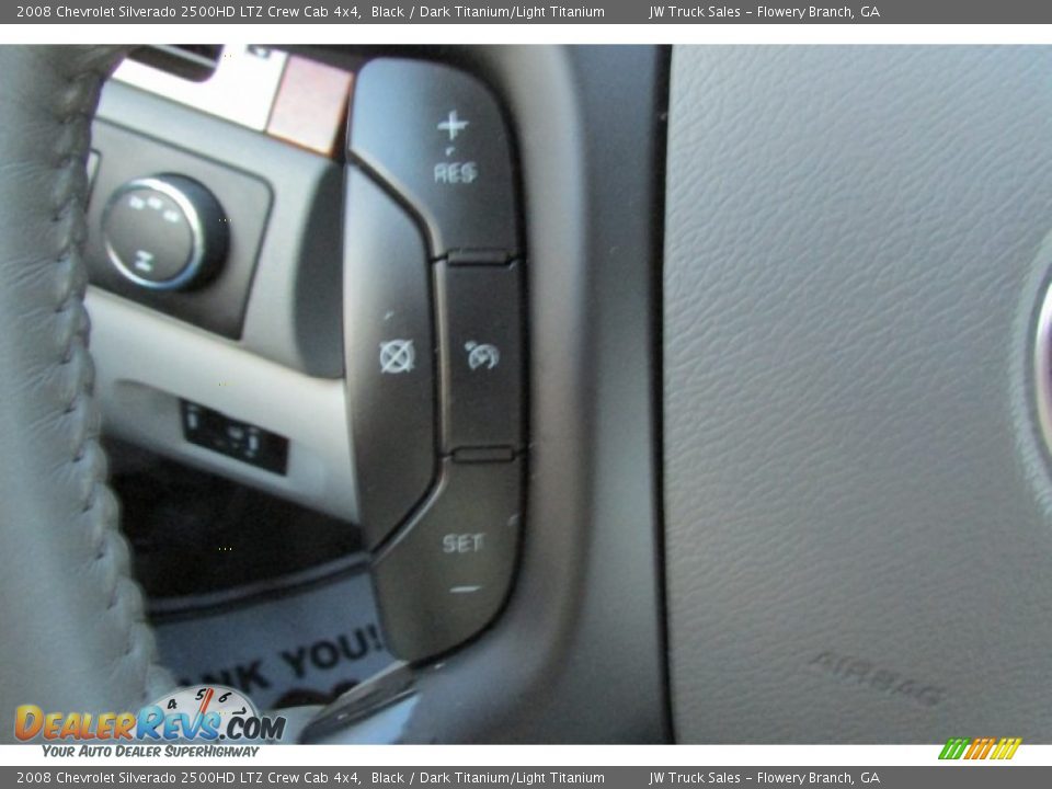 2008 Chevrolet Silverado 2500HD LTZ Crew Cab 4x4 Black / Dark Titanium/Light Titanium Photo #24
