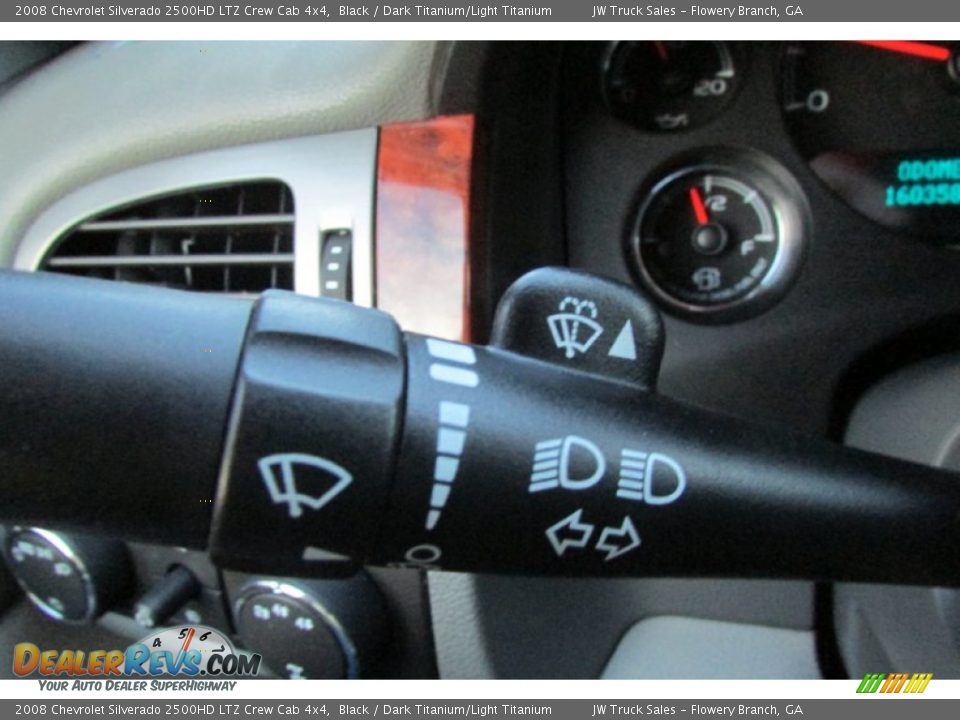 2008 Chevrolet Silverado 2500HD LTZ Crew Cab 4x4 Black / Dark Titanium/Light Titanium Photo #25