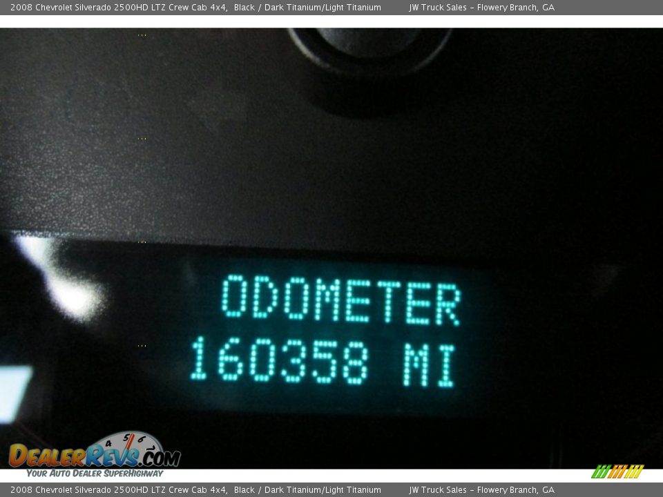 2008 Chevrolet Silverado 2500HD LTZ Crew Cab 4x4 Black / Dark Titanium/Light Titanium Photo #27