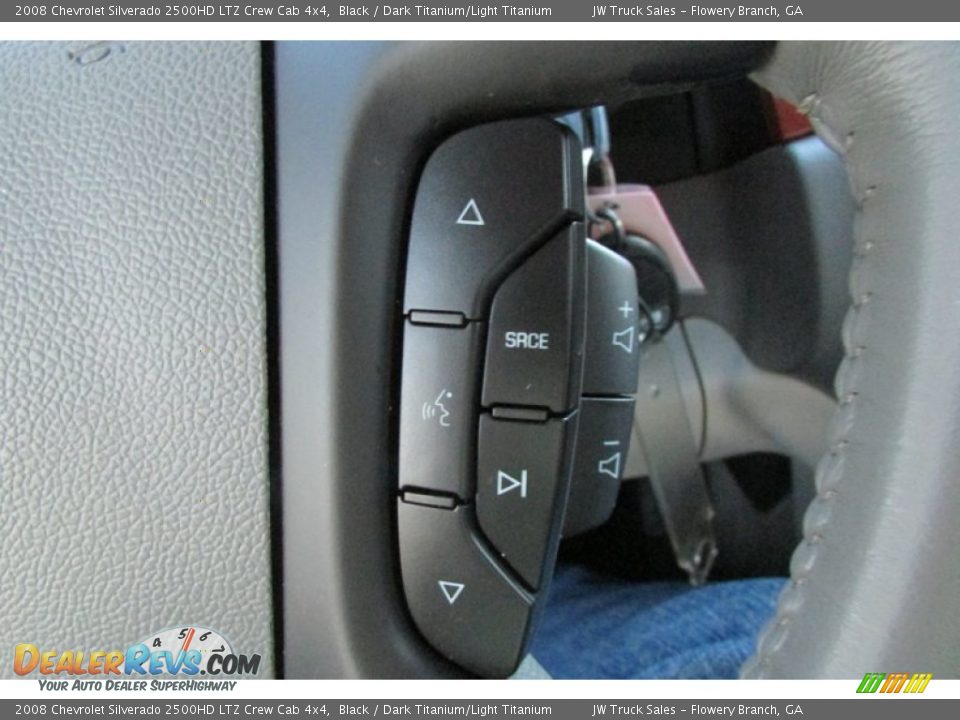 2008 Chevrolet Silverado 2500HD LTZ Crew Cab 4x4 Black / Dark Titanium/Light Titanium Photo #28