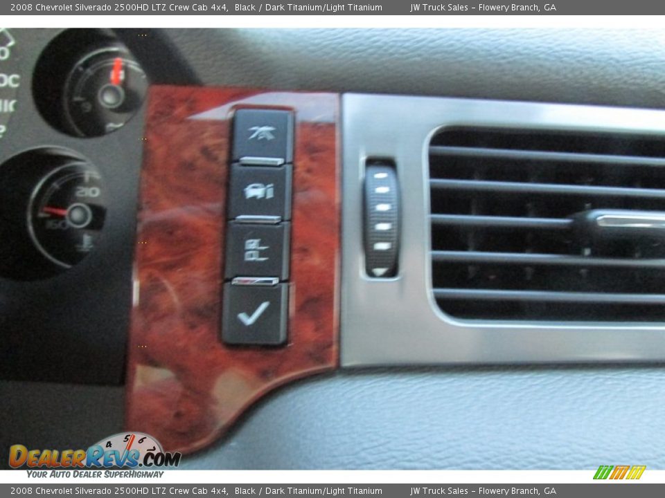 2008 Chevrolet Silverado 2500HD LTZ Crew Cab 4x4 Black / Dark Titanium/Light Titanium Photo #30