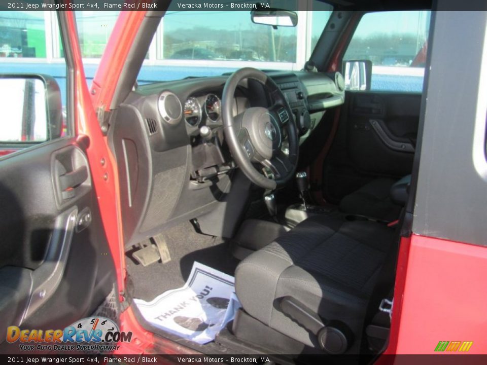 2011 Jeep Wrangler Sport 4x4 Flame Red / Black Photo #10