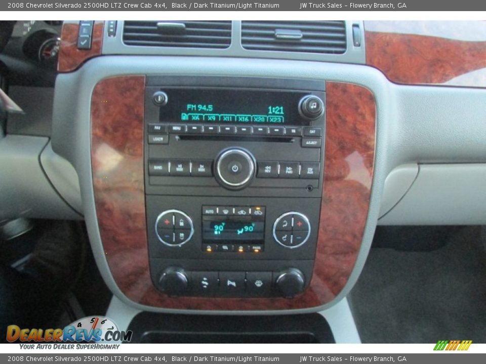 2008 Chevrolet Silverado 2500HD LTZ Crew Cab 4x4 Black / Dark Titanium/Light Titanium Photo #31