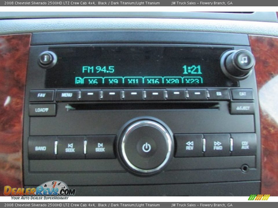 2008 Chevrolet Silverado 2500HD LTZ Crew Cab 4x4 Black / Dark Titanium/Light Titanium Photo #32