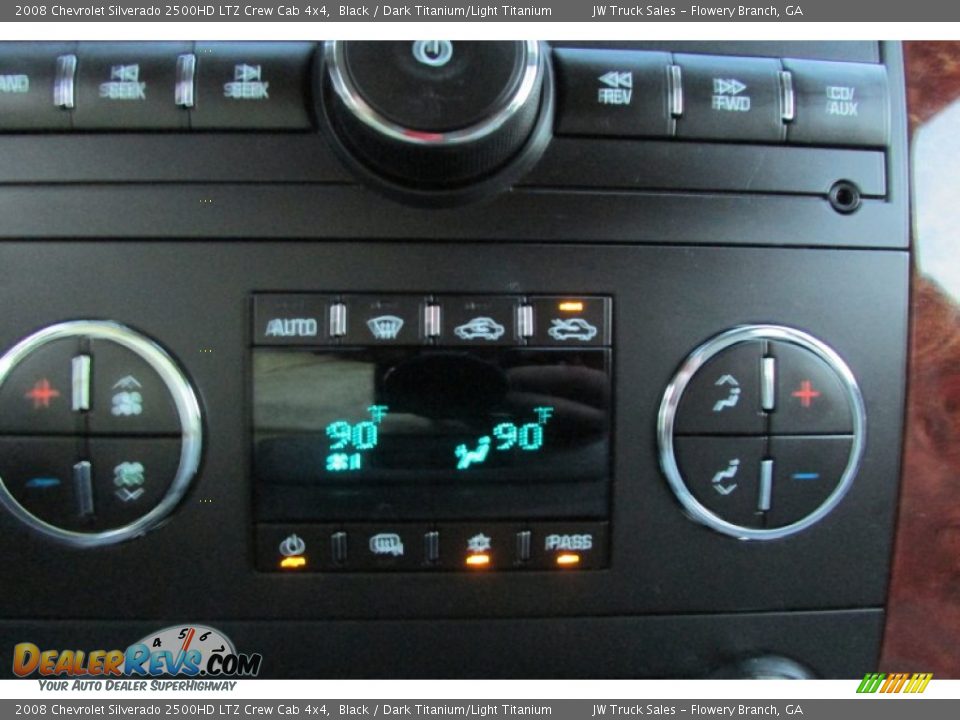 2008 Chevrolet Silverado 2500HD LTZ Crew Cab 4x4 Black / Dark Titanium/Light Titanium Photo #33