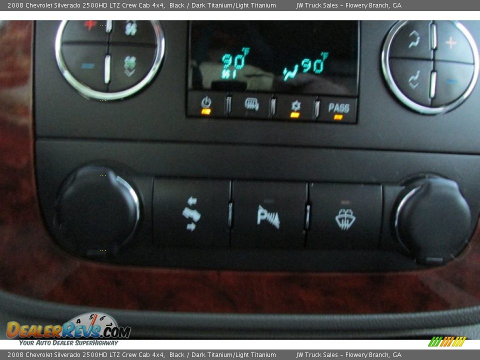 2008 Chevrolet Silverado 2500HD LTZ Crew Cab 4x4 Black / Dark Titanium/Light Titanium Photo #34