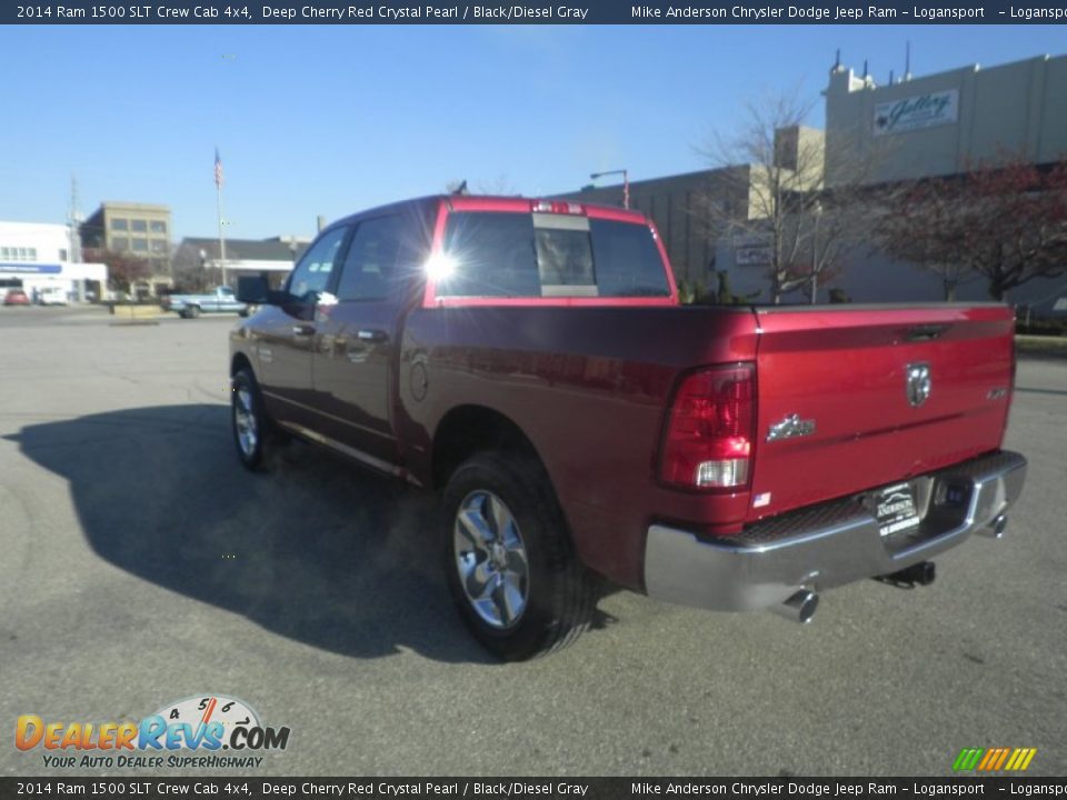 2014 Ram 1500 SLT Crew Cab 4x4 Deep Cherry Red Crystal Pearl / Black/Diesel Gray Photo #3