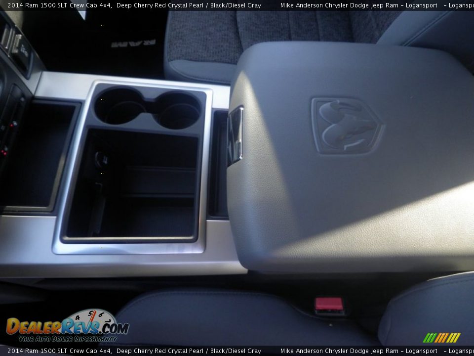 2014 Ram 1500 SLT Crew Cab 4x4 Deep Cherry Red Crystal Pearl / Black/Diesel Gray Photo #7
