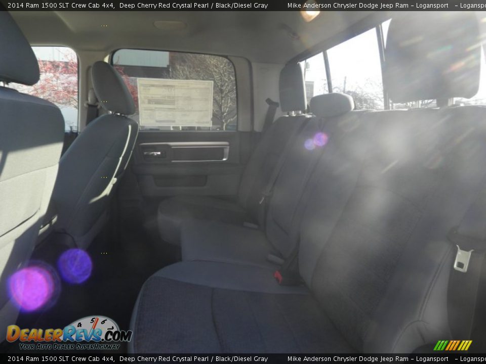 2014 Ram 1500 SLT Crew Cab 4x4 Deep Cherry Red Crystal Pearl / Black/Diesel Gray Photo #9