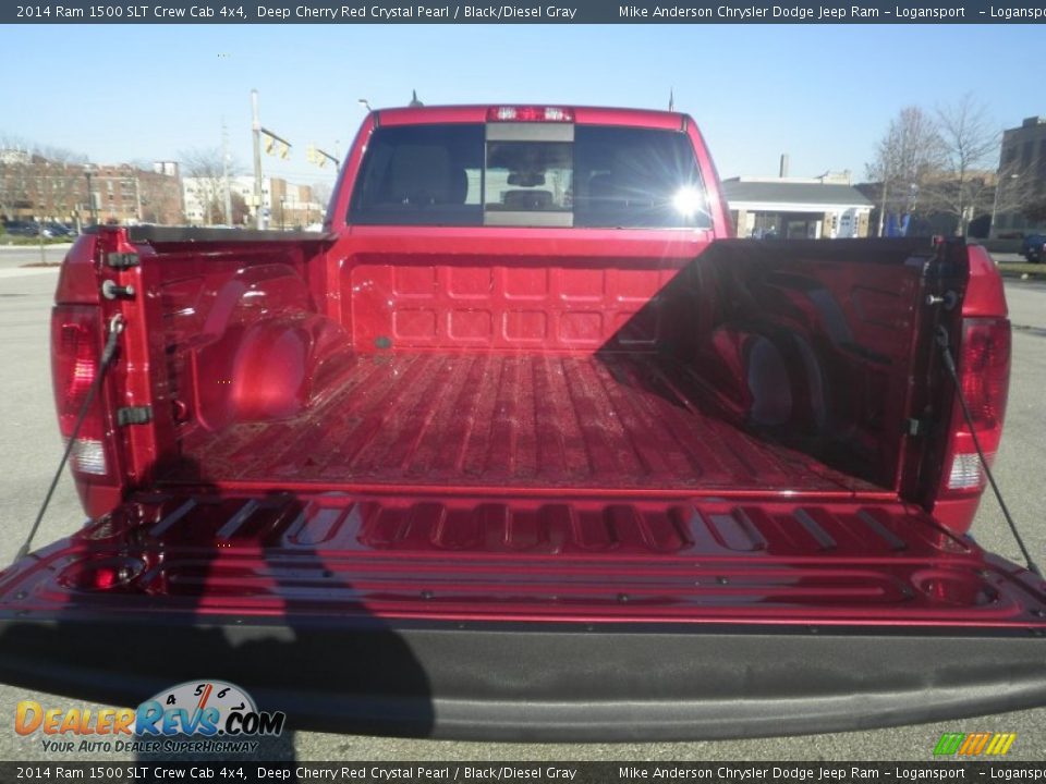 2014 Ram 1500 SLT Crew Cab 4x4 Deep Cherry Red Crystal Pearl / Black/Diesel Gray Photo #10