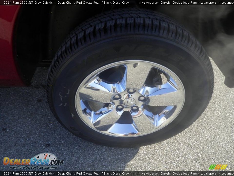 2014 Ram 1500 SLT Crew Cab 4x4 Deep Cherry Red Crystal Pearl / Black/Diesel Gray Photo #12