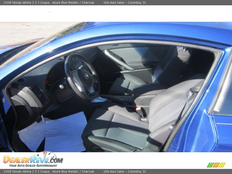 2008 Nissan Altima 2.5 S Coupe Azure Blue Metallic / Charcoal Photo #10