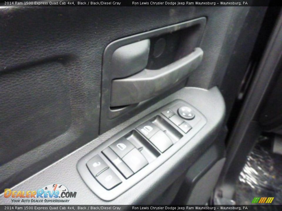 2014 Ram 1500 Express Quad Cab 4x4 Black / Black/Diesel Gray Photo #15