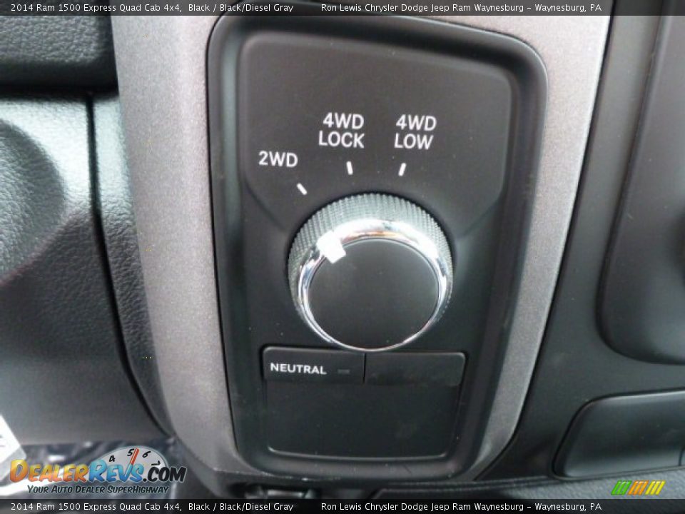 2014 Ram 1500 Express Quad Cab 4x4 Black / Black/Diesel Gray Photo #17