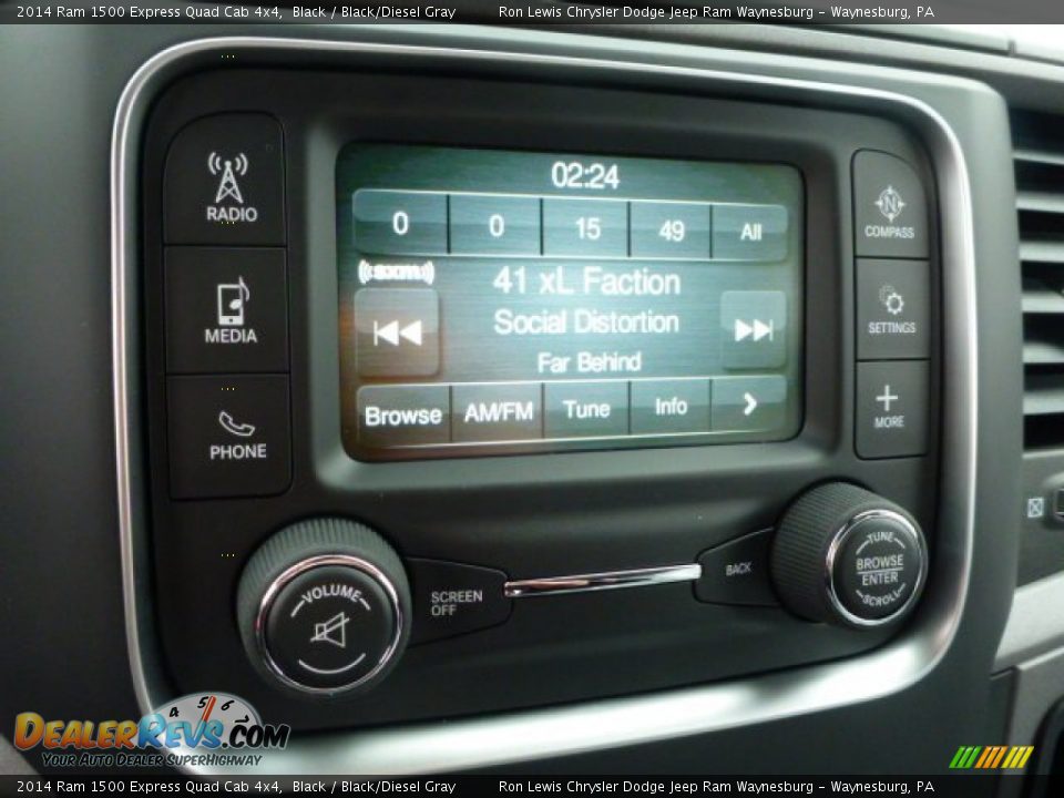 2014 Ram 1500 Express Quad Cab 4x4 Black / Black/Diesel Gray Photo #18