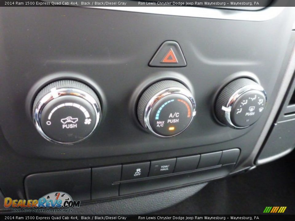 2014 Ram 1500 Express Quad Cab 4x4 Black / Black/Diesel Gray Photo #19