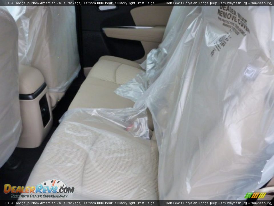 2014 Dodge Journey Amercian Value Package Fathom Blue Pearl / Black/Light Frost Beige Photo #11