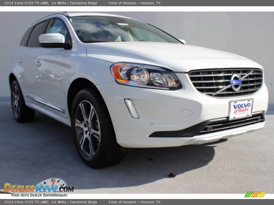 2014 Volvo XC60 T6 AWD Ice White / Sandstone Beige Photo #1