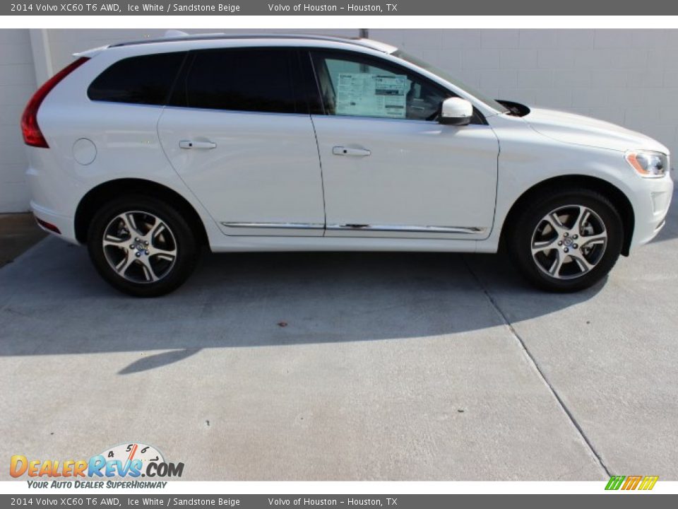 2014 Volvo XC60 T6 AWD Ice White / Sandstone Beige Photo #7