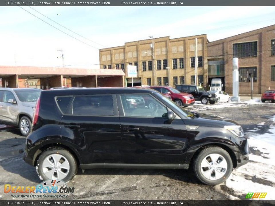 2014 Kia Soul 1.6 Shadow Black / Black Diamond Woven Cloth Photo #1