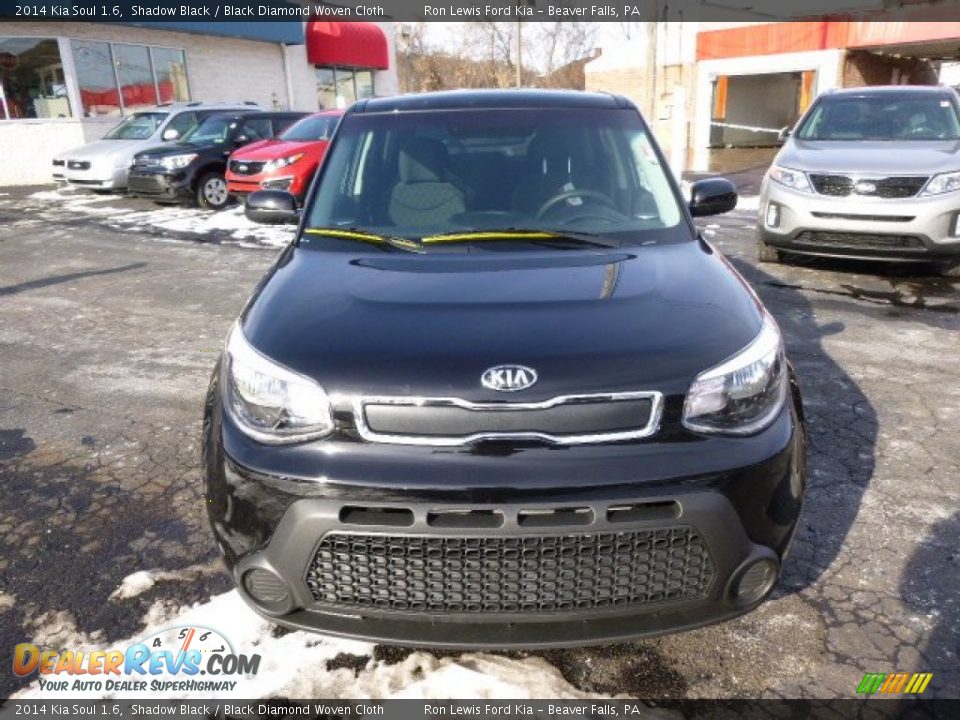 2014 Kia Soul 1.6 Shadow Black / Black Diamond Woven Cloth Photo #3