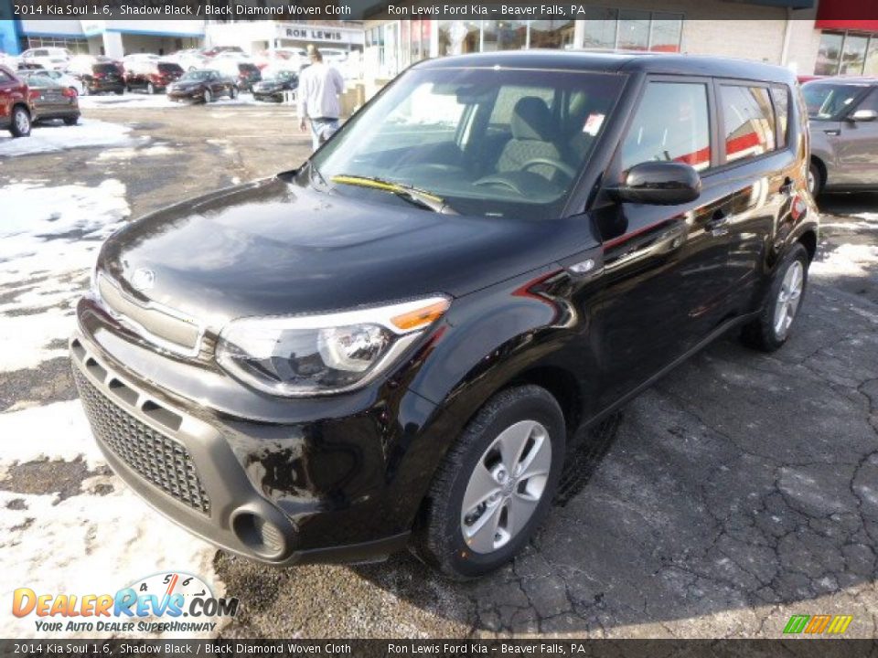 2014 Kia Soul 1.6 Shadow Black / Black Diamond Woven Cloth Photo #4