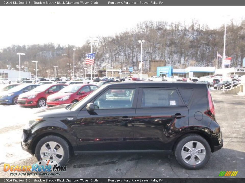 2014 Kia Soul 1.6 Shadow Black / Black Diamond Woven Cloth Photo #5