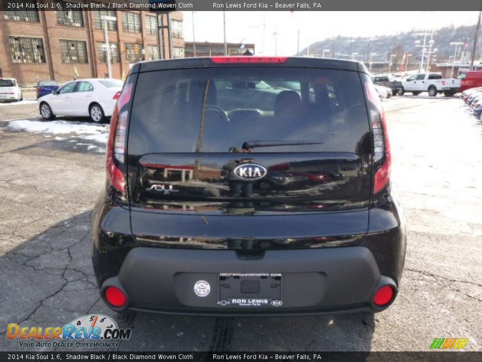 2014 Kia Soul 1.6 Shadow Black / Black Diamond Woven Cloth Photo #7
