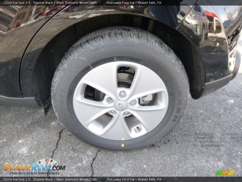 2014 Kia Soul 1.6 Shadow Black / Black Diamond Woven Cloth Photo #9