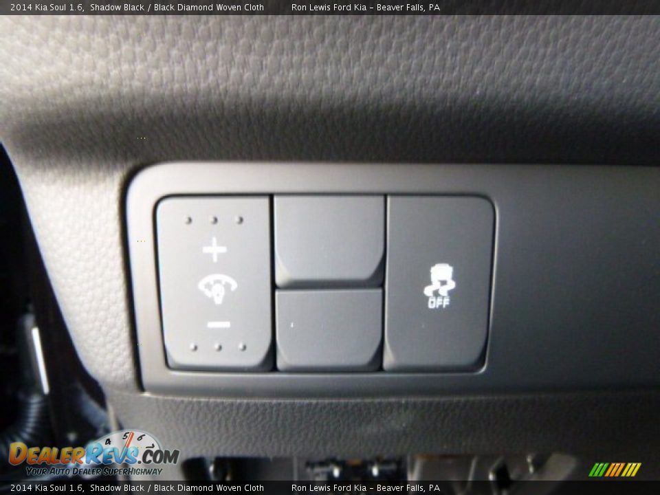 2014 Kia Soul 1.6 Shadow Black / Black Diamond Woven Cloth Photo #18