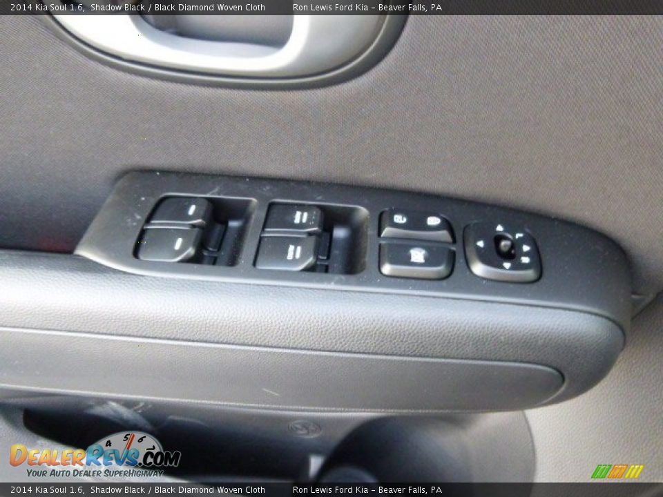 2014 Kia Soul 1.6 Shadow Black / Black Diamond Woven Cloth Photo #19