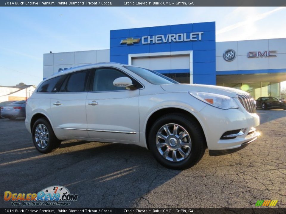 2014 Buick Enclave Premium White Diamond Tricoat / Cocoa Photo #1
