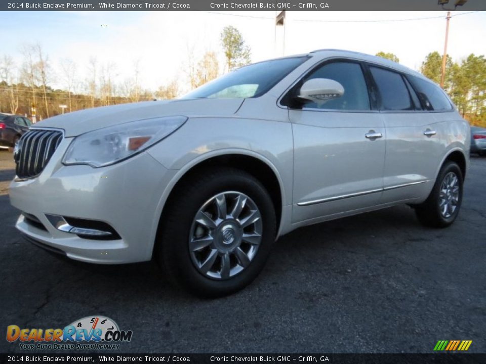 2014 Buick Enclave Premium White Diamond Tricoat / Cocoa Photo #3