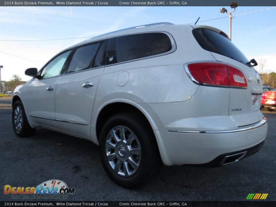 2014 Buick Enclave Premium White Diamond Tricoat / Cocoa Photo #5