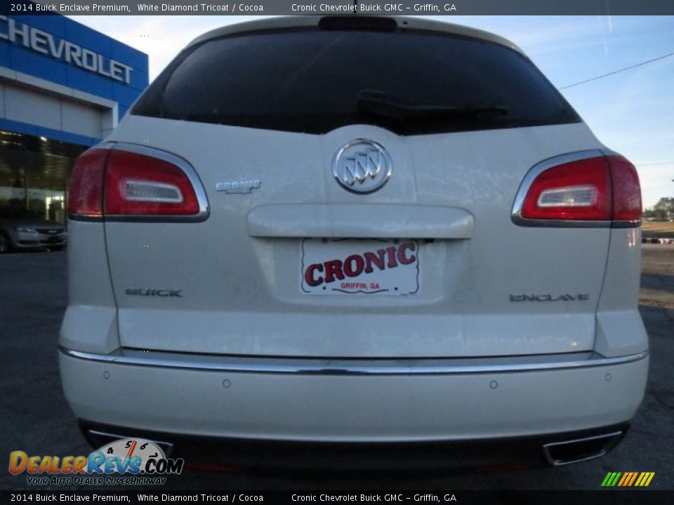 2014 Buick Enclave Premium White Diamond Tricoat / Cocoa Photo #6