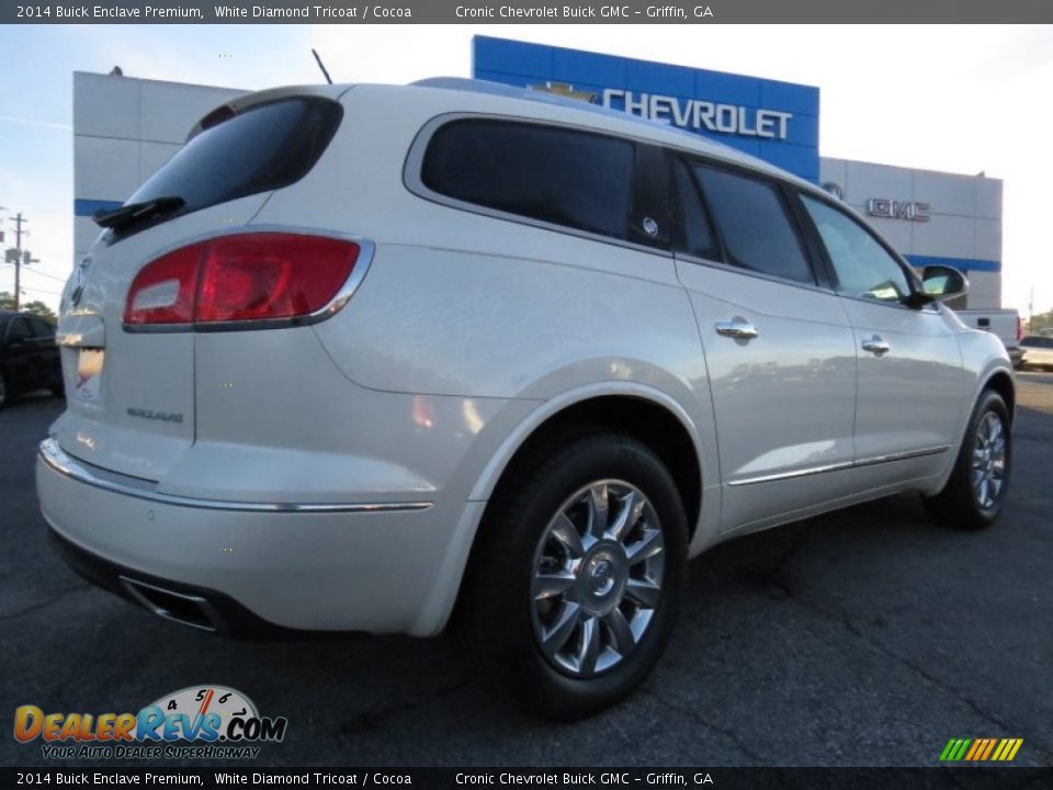 2014 Buick Enclave Premium White Diamond Tricoat / Cocoa Photo #7