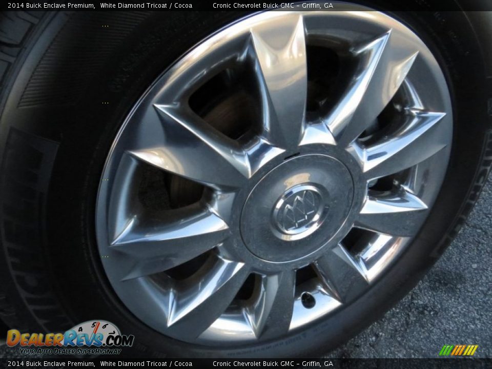 2014 Buick Enclave Premium White Diamond Tricoat / Cocoa Photo #9