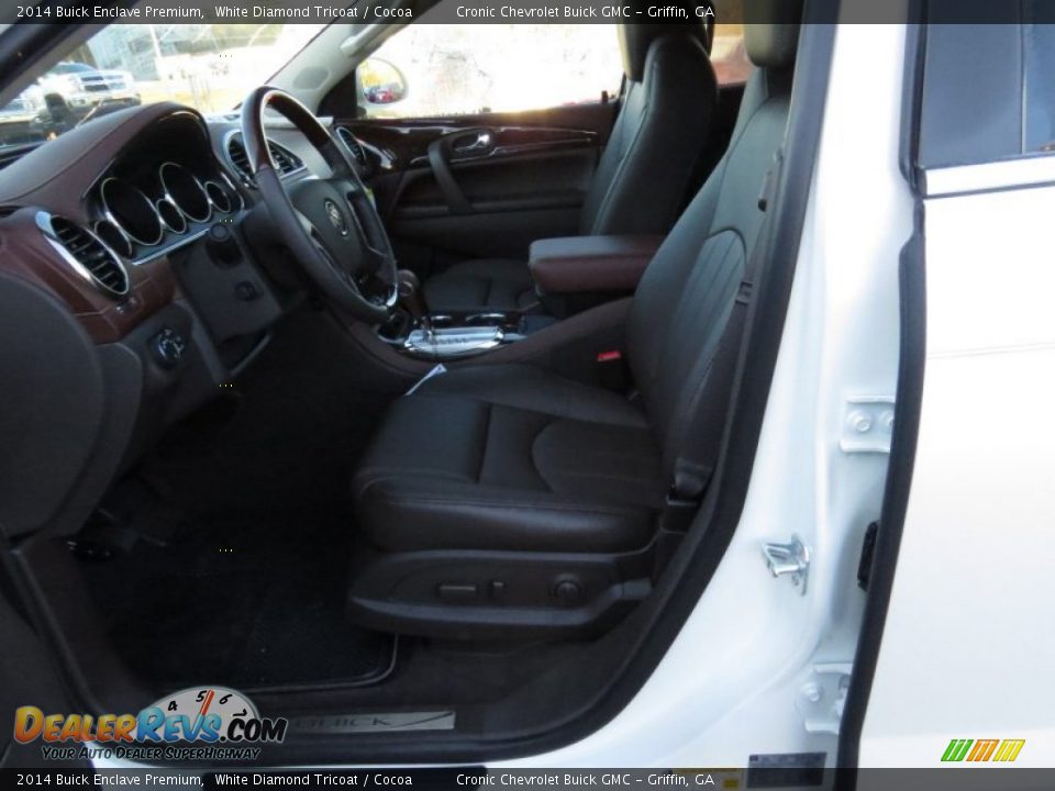 2014 Buick Enclave Premium White Diamond Tricoat / Cocoa Photo #10