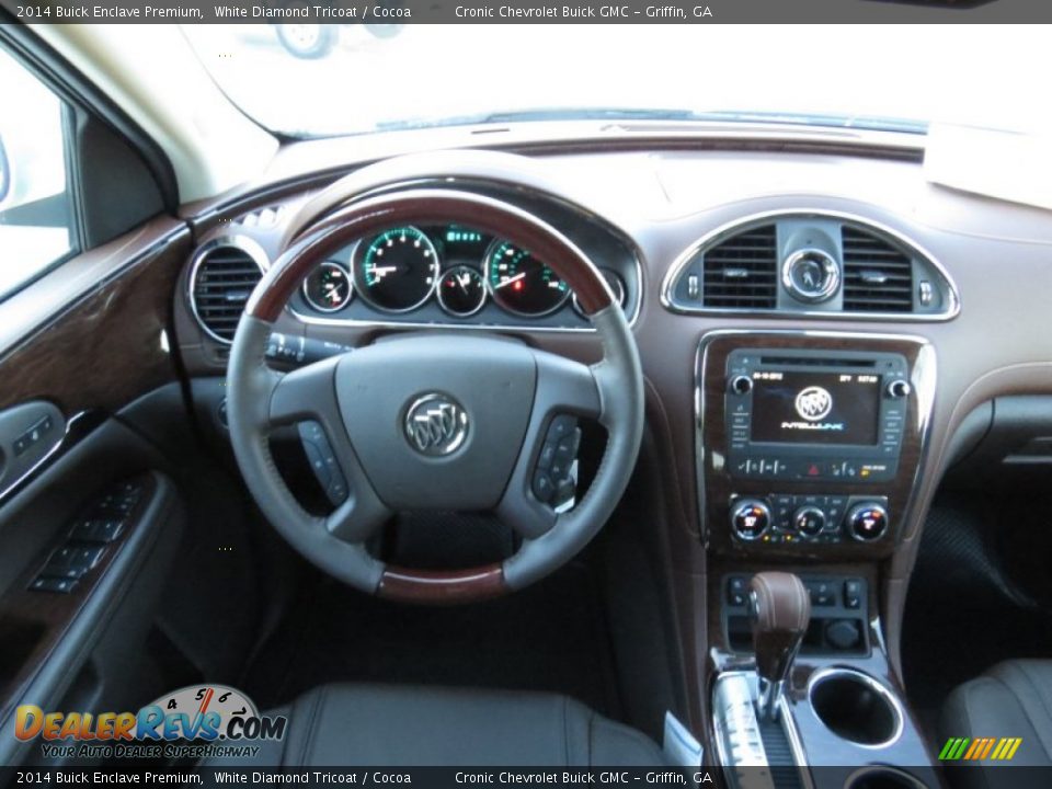 2014 Buick Enclave Premium White Diamond Tricoat / Cocoa Photo #13