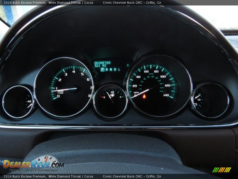 2014 Buick Enclave Premium White Diamond Tricoat / Cocoa Photo #15